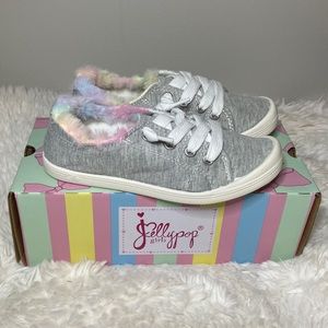 Jellypop Kid Collie Faux Fur Slip on Girls' Casual Shoe - size 13